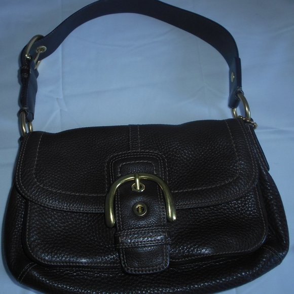 Coach G0817-F11842 Handbags - Brown pebble leather Coach G0817-F11842 Bag w/matching brown sateen lining EUC